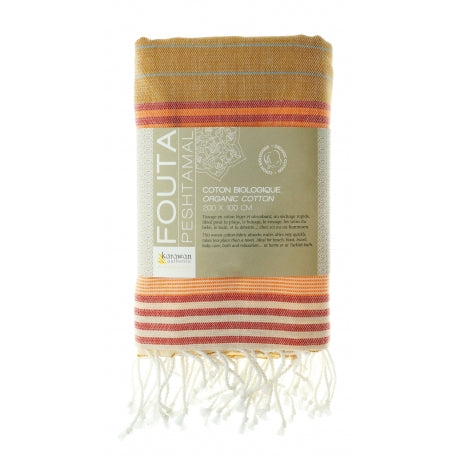 Fouta Sud, Hamam-Tuch, India Gold, 100 x 200 cm