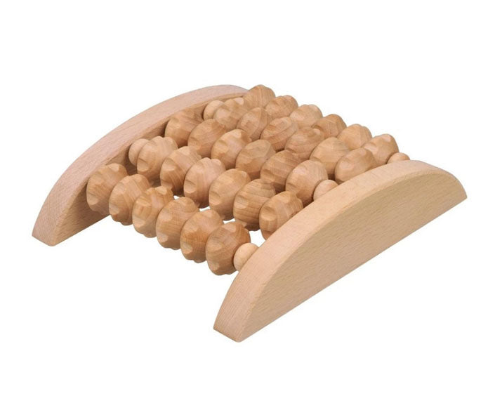 Fussmassageroller aus Holz, plastikfrei