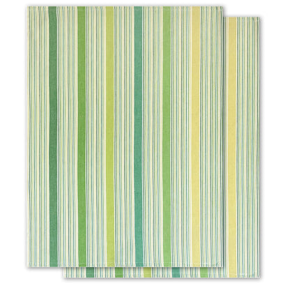 2er-Set Geschirrtücher, frischgrün-mix, Bio-Baumwolle, 70 x 50 cm