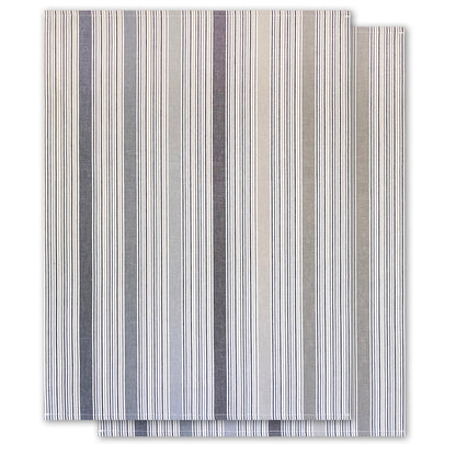 2er-Set Geschirrtücher, multi-schwarz-grau, Bio-Baumwolle, 70 x 50 cm
