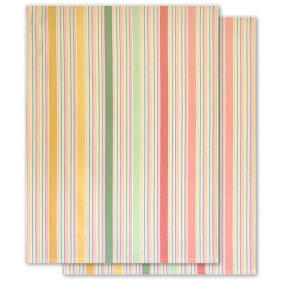2er-Set Geschirrtücher, papaya-mix, Bio-Baumwolle, 70 x 50 cm