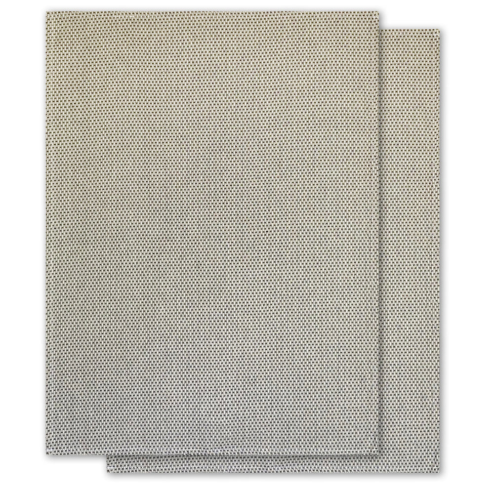 2er-Set Geschirrtücher, schwarz-natur, Bio-Baumwolle, 70 x 50 cm