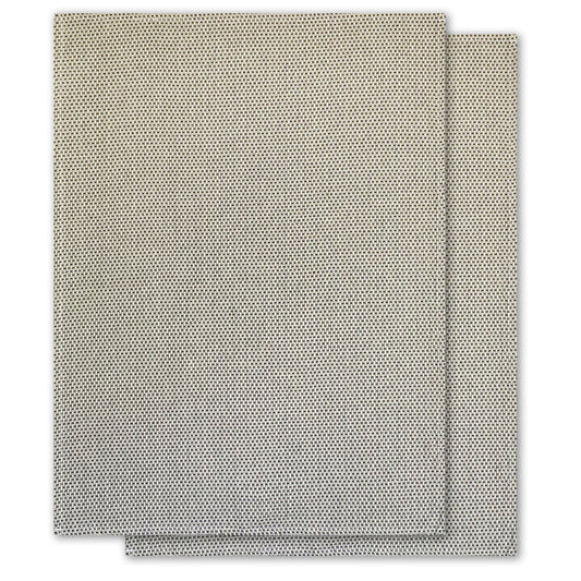 2er-Set Geschirrtücher, schwarz-natur, Bio-Baumwolle, 70 x 50 cm