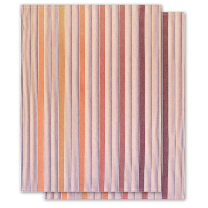 2er-Set Geschirrtücher, terrakotta-mix, Bio-Baumwolle, 70 x 50 cm