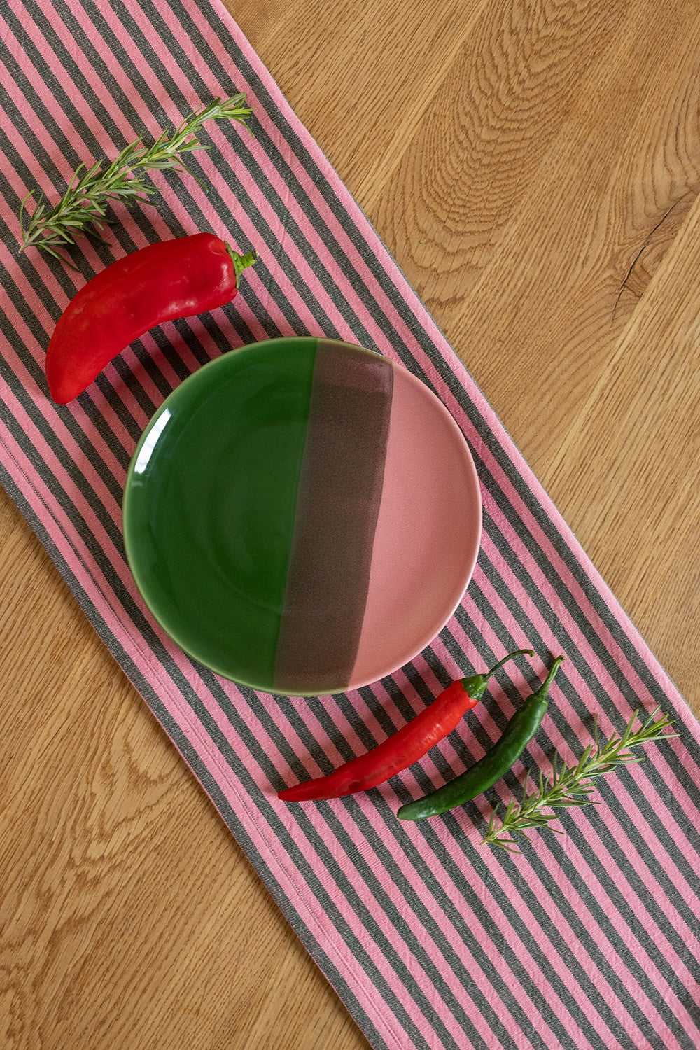 2er-Set Geschirrtücher "INDUSTRIAL rosa" aus Bio-Baumwolle