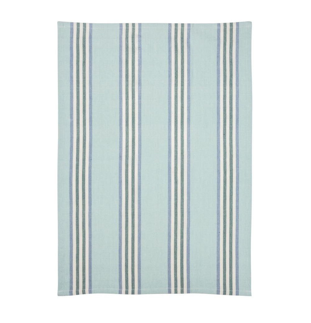 2er-Set Geschirrtücher "STRIPES blau" aus Bio-Baumwolle