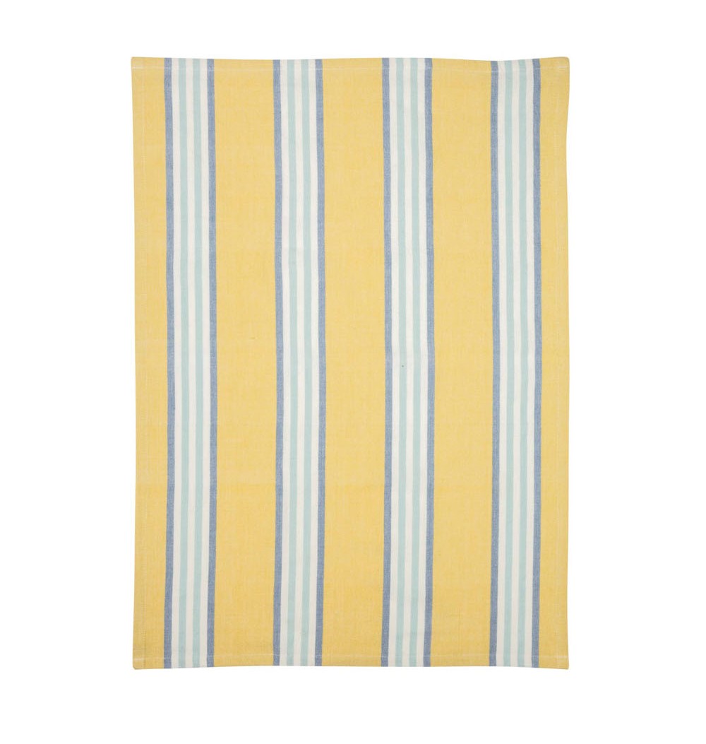 2er-Set Geschirrtücher "STRIPES gelb" aus Bio-Baumwolle