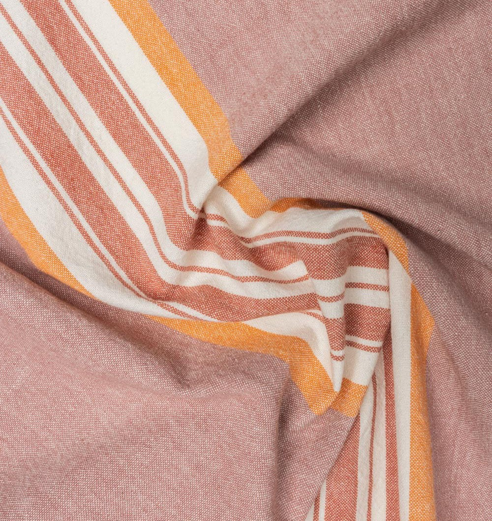 2er-Set Geschirrtücher "STRIPES orange" aus Bio-Baumwolle