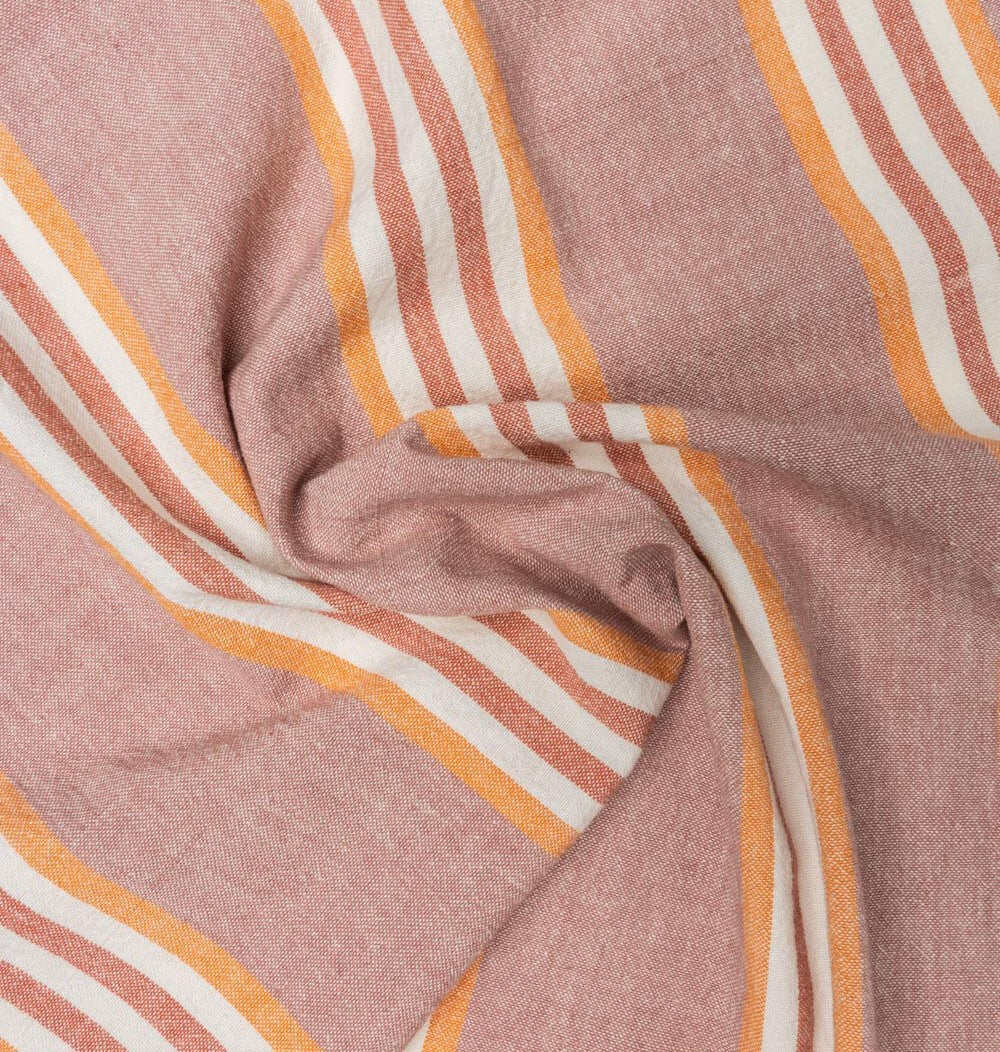 2er-Set Geschirrtücher "STRIPES orange" aus Bio-Baumwolle