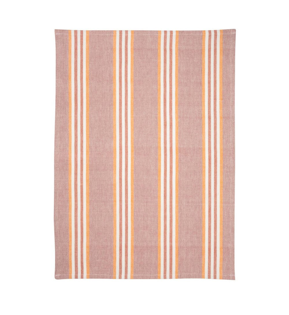2er-Set Geschirrtücher "STRIPES orange" aus Bio-Baumwolle
