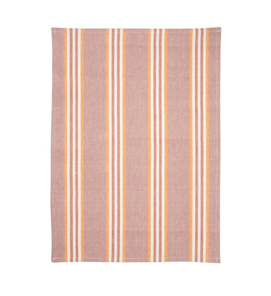 2er-Set Geschirrtücher "STRIPES orange" aus Bio-Baumwolle
