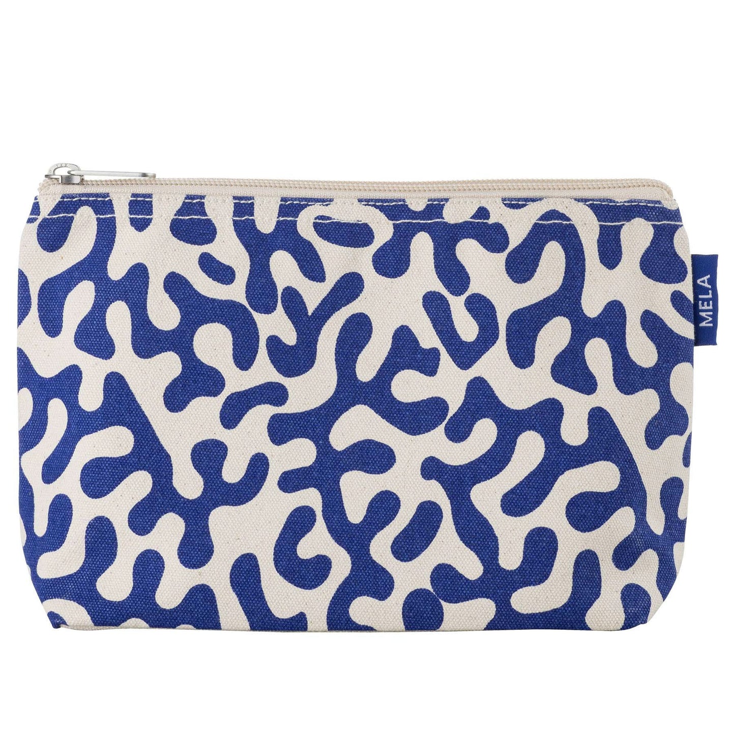 Große Kosmetiktasche, blue coral, fairtrade & GOTS zertifiziert