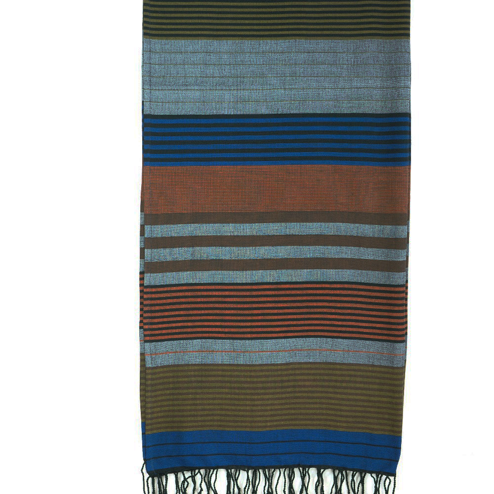 Fouta Hamamtuch ebony, celest, 100*200cm, Bio-BW