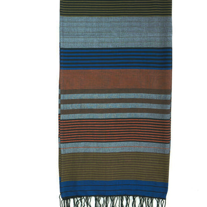 Fouta Hamamtuch ebony, celest, 100*200cm, Bio-BW