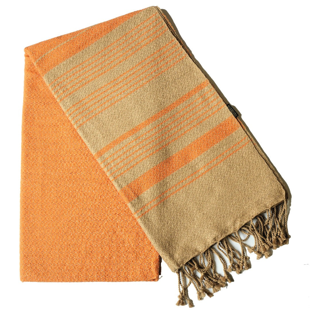 Fouta Sand Hamam-Tuch, curcuma, 100 x 200 cm