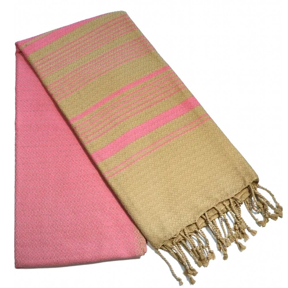 Fouta Sand Hamam-Tuch, indisch-pink, 100 x 200 cm