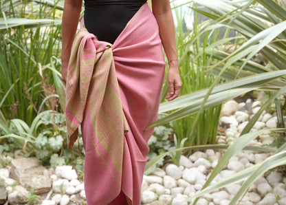 Fouta Sand Hamam indisch-pink, Biobaumwolle