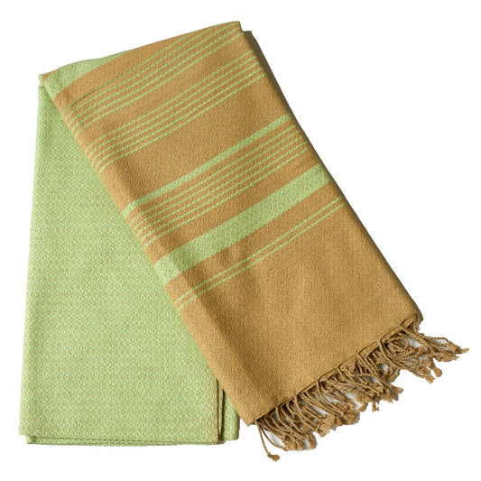 Fouta Sand Hamam-Tuch, pistaziengruen, 100 x 200 cm