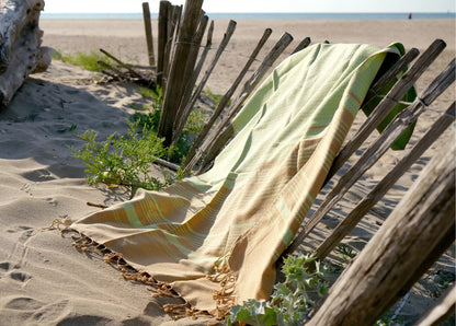 Fouta Sand Hamam-Tuch, pistaziengruen, 100 x 200 cm