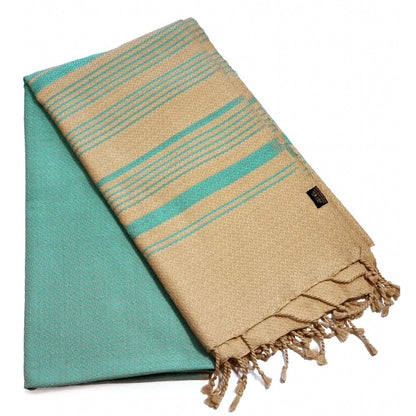 Fouta Sand Hamam-Tuch, türkis-grün, 100 x 200 cm