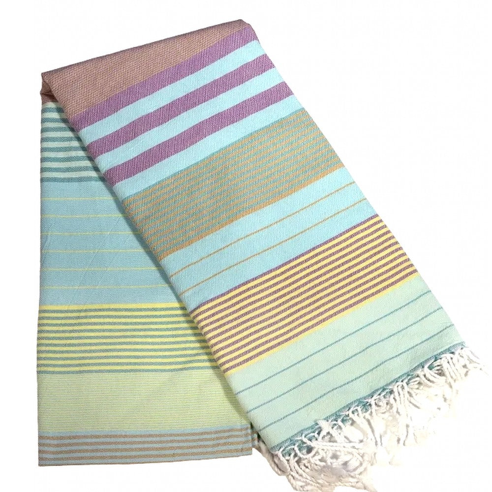 Fouta Sud, Hamam-Tuch, Aqua, 100 x 200 cm