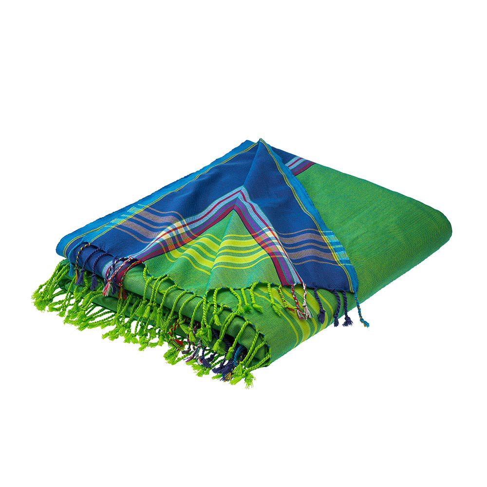 Kikoi, grün, fairtrade, 165*100cm, 100% Baumwolle