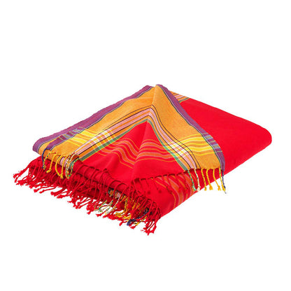 Kikoi, rot, fairtrade, 165*100cm, 100% Baumwolle