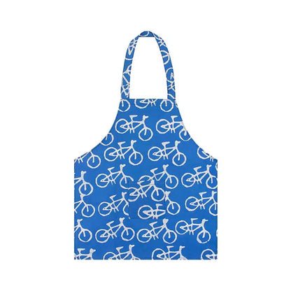 Kinderschürze Bikes, blau, Biobaumwolle, fairtrade