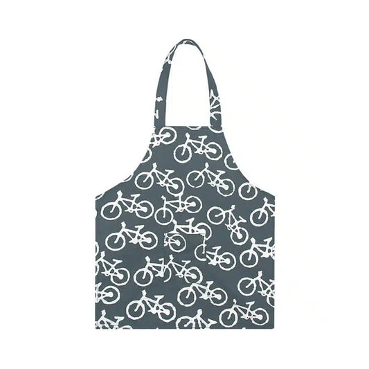 Kinderschürze Bikes, grau, Biobaumwolle, fairtrade