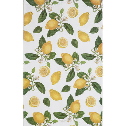 Gartenmotiv-Geschirrtuch, Lemons, Bio-Baumwolle