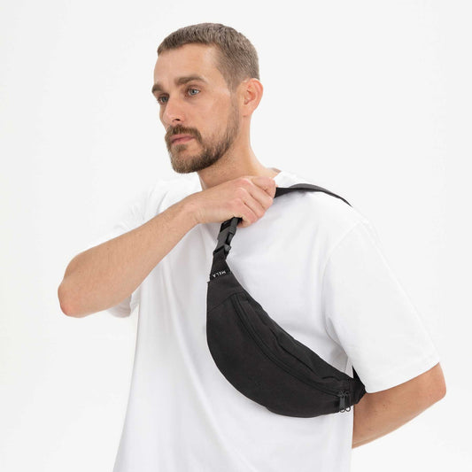 Bauchtasche Hip Bag, black, fairtrade & GOTS zertifiziert