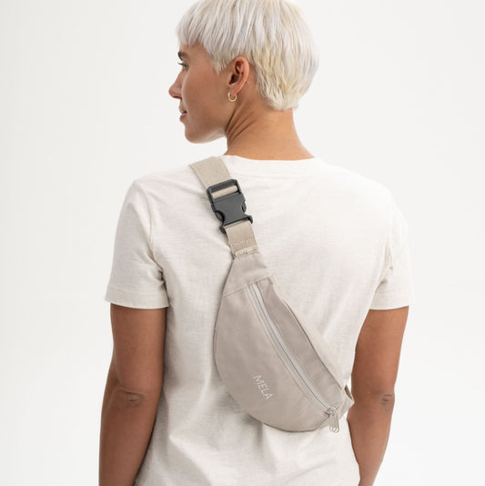 Bauchtasche Hip Bag, light stone, fairtrade & GOTS zertifiziert