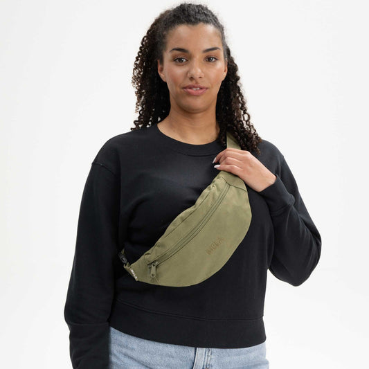 Bauchtasche Hip Bag, oliv, fairtrade & GOTS zertifiziert