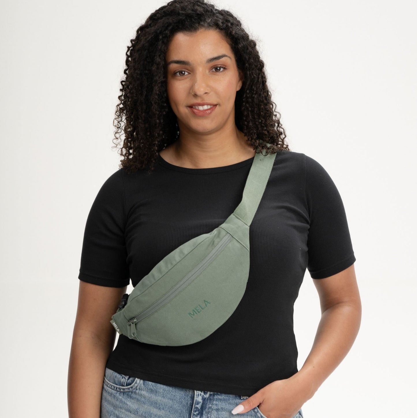 Bauchtasche Hip Bag, schiefer, fairtrade & GOTS zertifiziert
