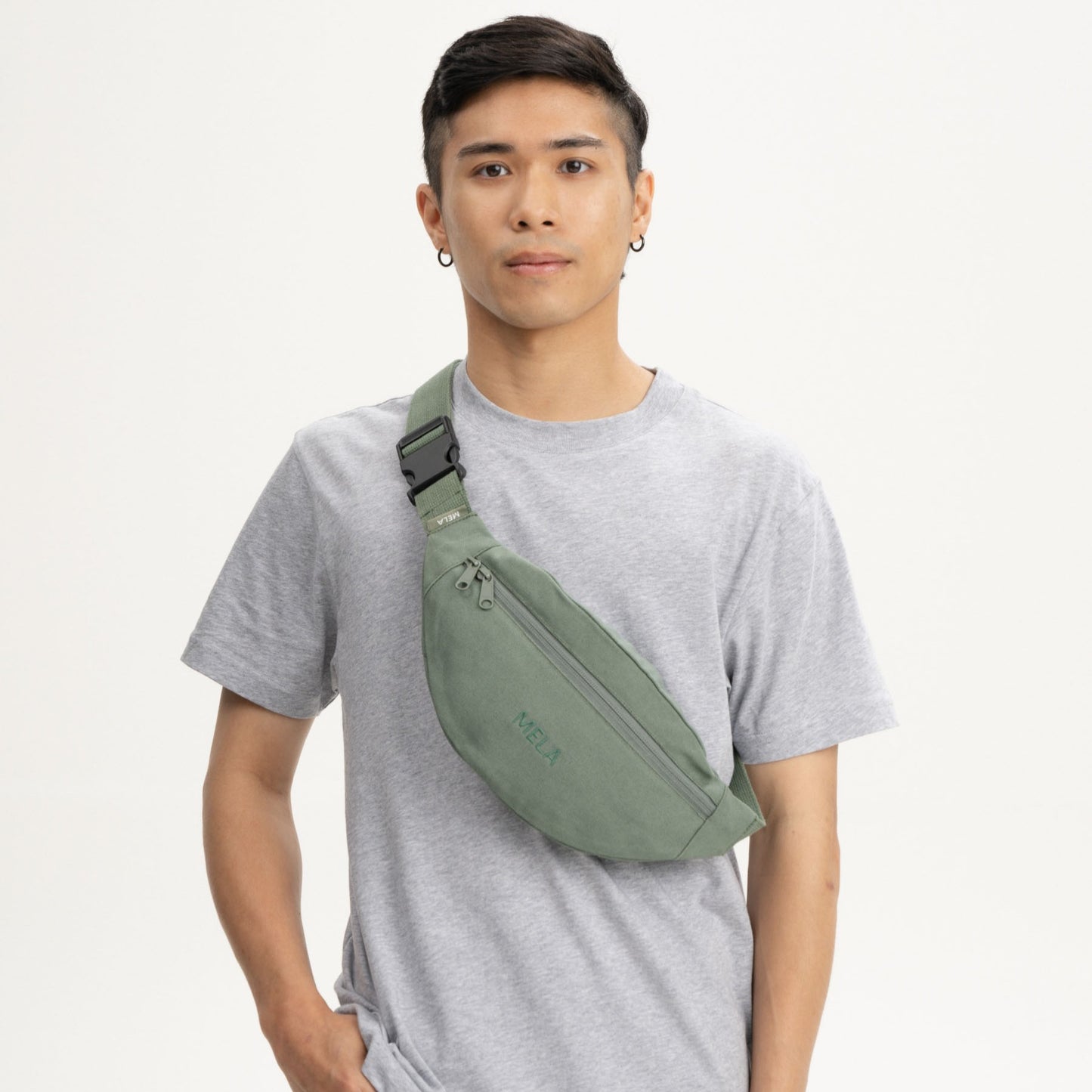Bauchtasche Hip Bag, schiefer, fairtrade & GOTS zertifiziert