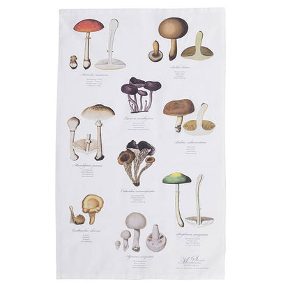 Gartenmotiv-Geschirrtuch, Mushrooms, Bio-Baumwolle