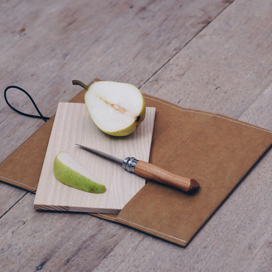Outdoor Schneidebrett mit Etui braun oder grau