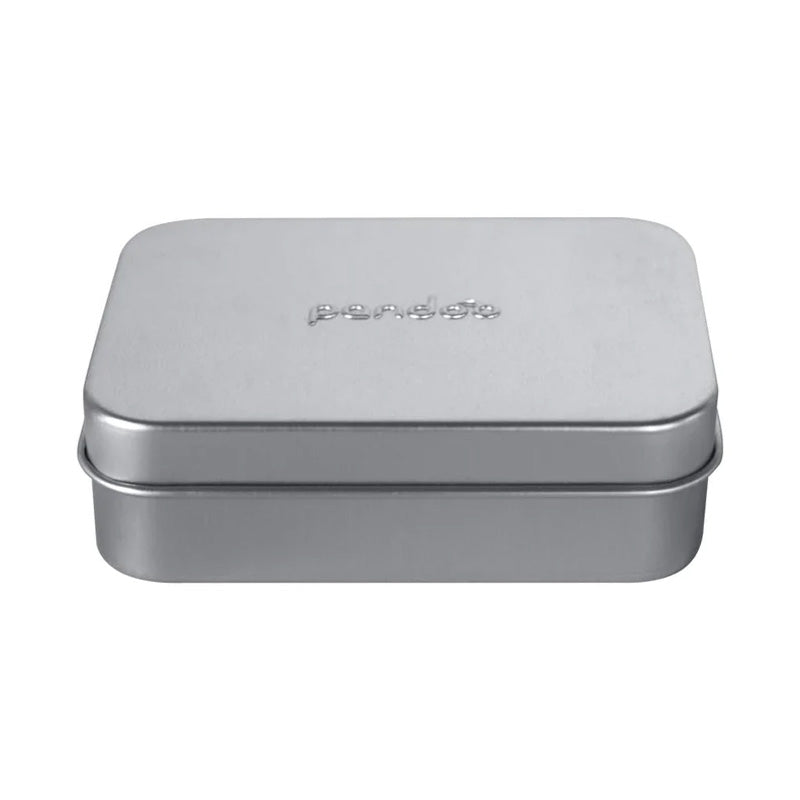 Seifendose aus Aluminium mit Abtropfgitter