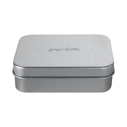 Seifendose aus Aluminium mit Abtropfgitter