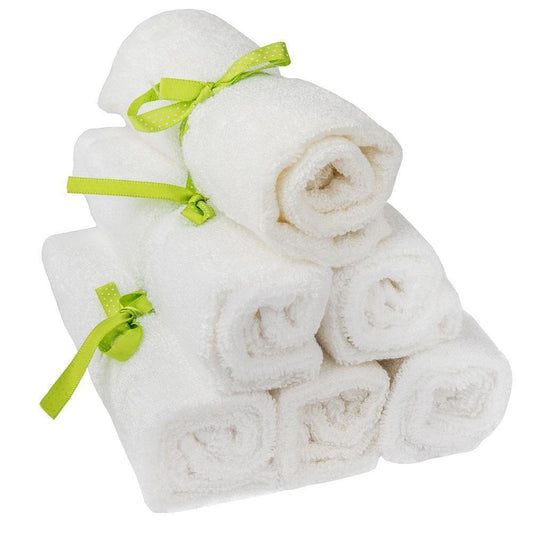 6er-Set Waschlappen aus Bambusfasern, kuschelweich