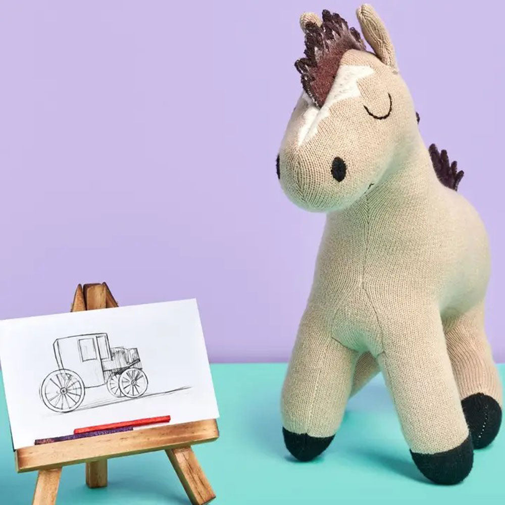 Pferd Kuscheltier, Bio-Baumwolle, 20 cm, vegan