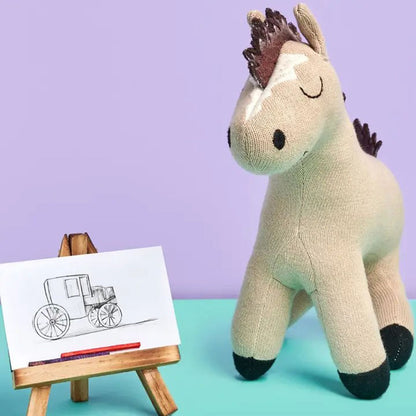 Pferd Kuscheltier, Bio-Baumwolle, 20 cm, vegan