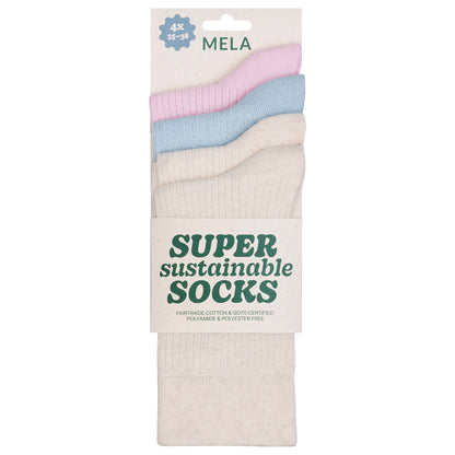 4 Paar Fairtrade Socken | mix candy land | Bio-Baumwolle| gerippt