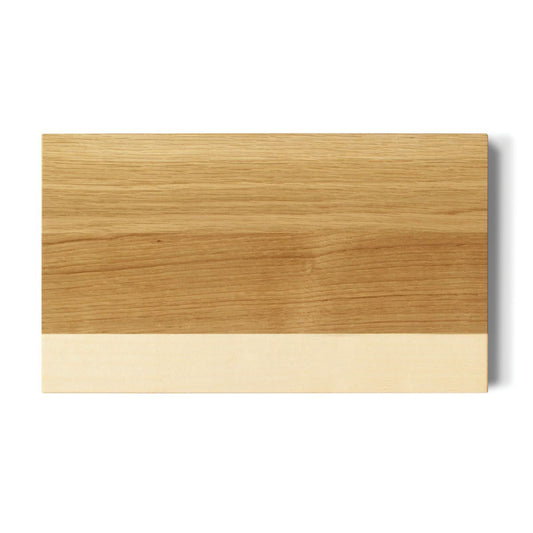 Holzbrett aus Eiche- und Ahorn-Vollholz