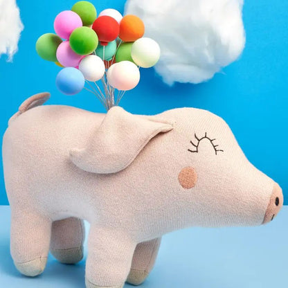 Schweinchen Kuscheltier, Bio-Baumwolle, 20 cm, vegan