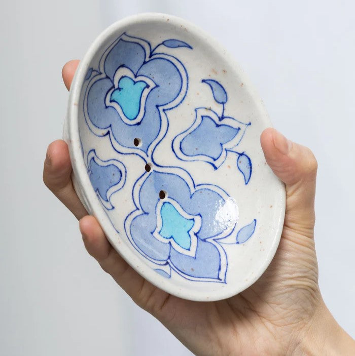 Seifenschale Blue Pottery "Light Blue Flowers"