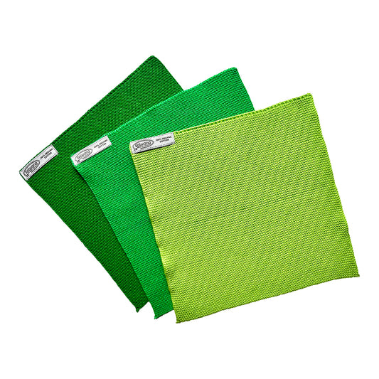 3er-Set Spültücher, frischgrün, Bio-Baumwolle