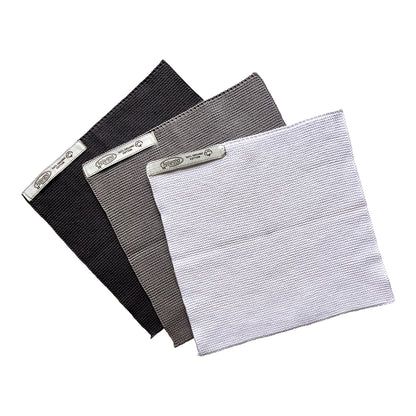 3er-Set Spültücher, weiss-grau, Bio-Baumwolle