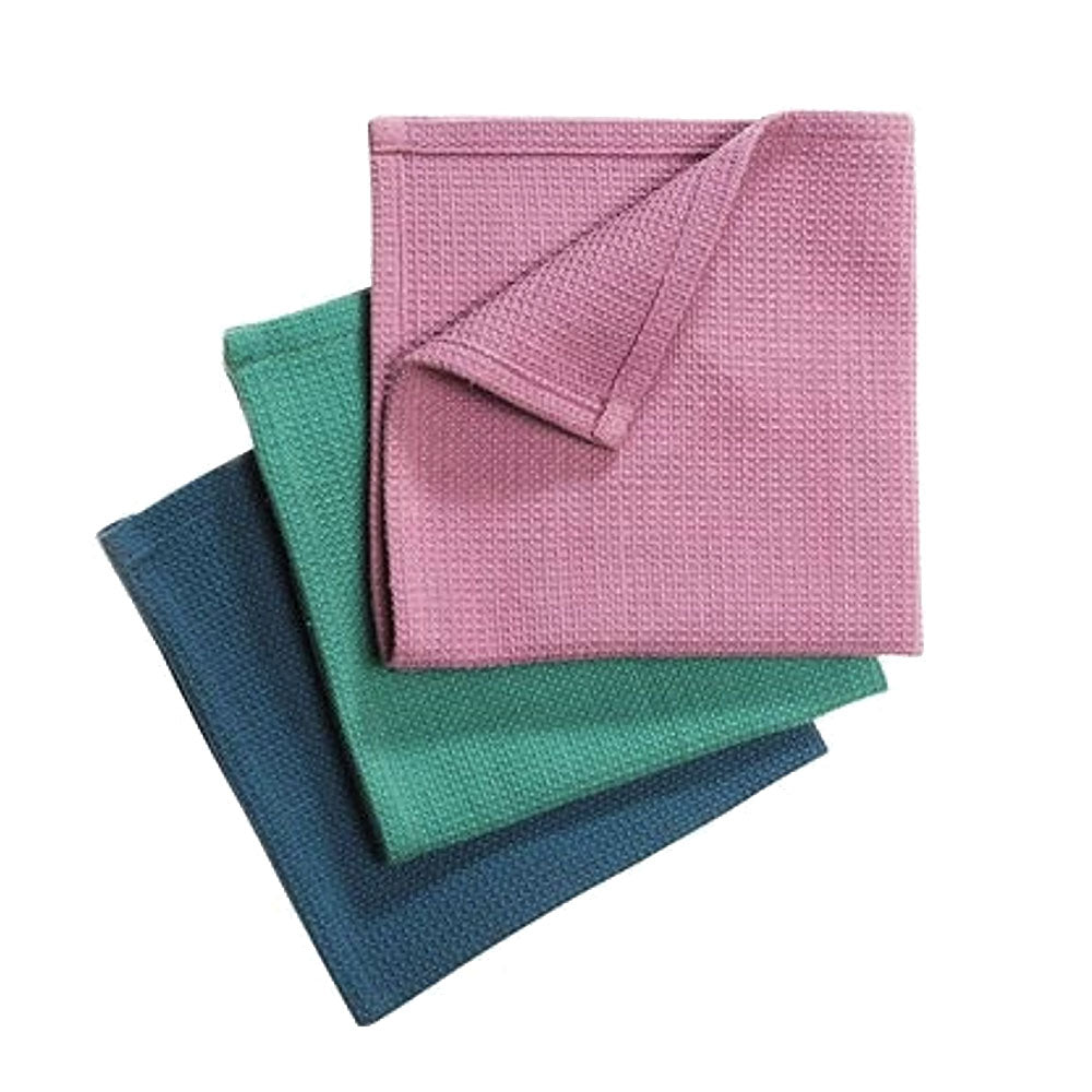 3er-Set Spültücher, flieder/grün/blau, Bio-BW, fairtrade