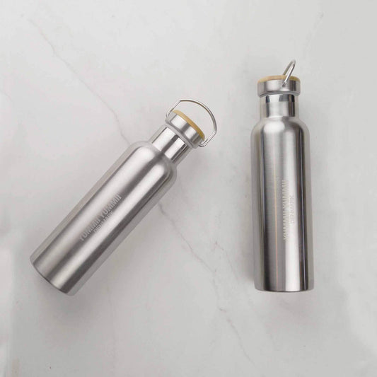 Getränkeflasche Bamboo Lid aus Edelstahl, Inhalt 600ml